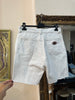 Vintage high waisted white denim shorts