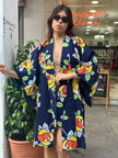 Stunning patterned yukata robe