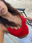 Absolutely stunning handmade crochet “Aura” top