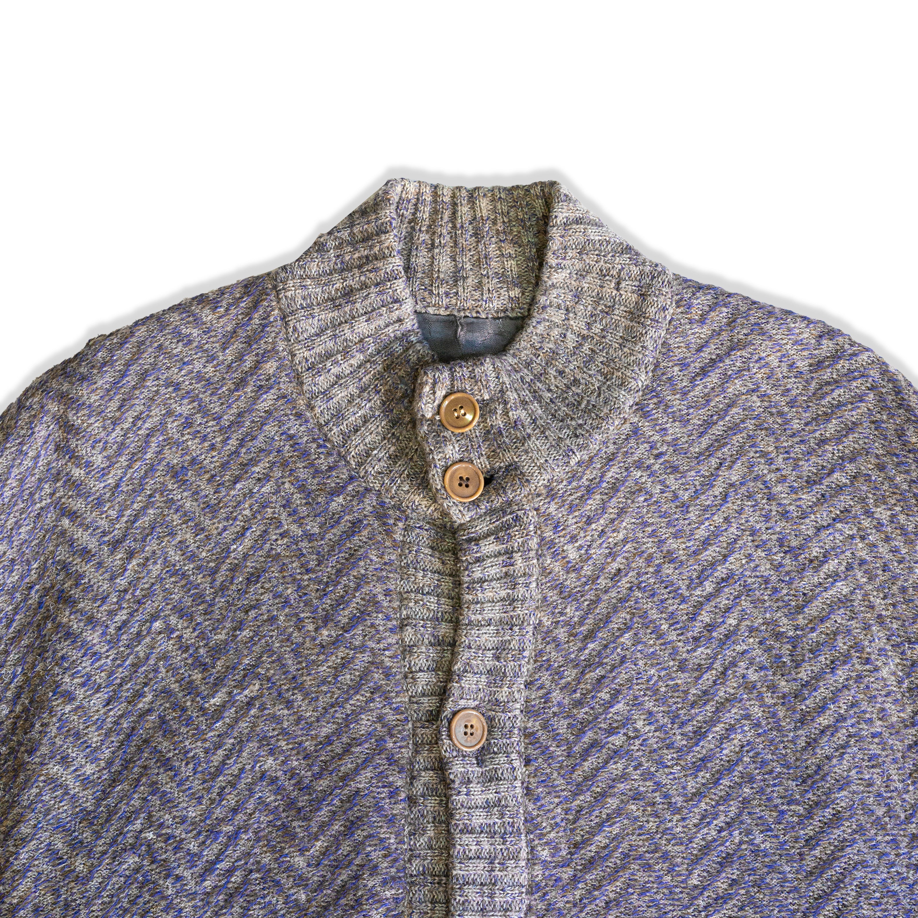 Italian vintage men’s funky knit cardigan (M)