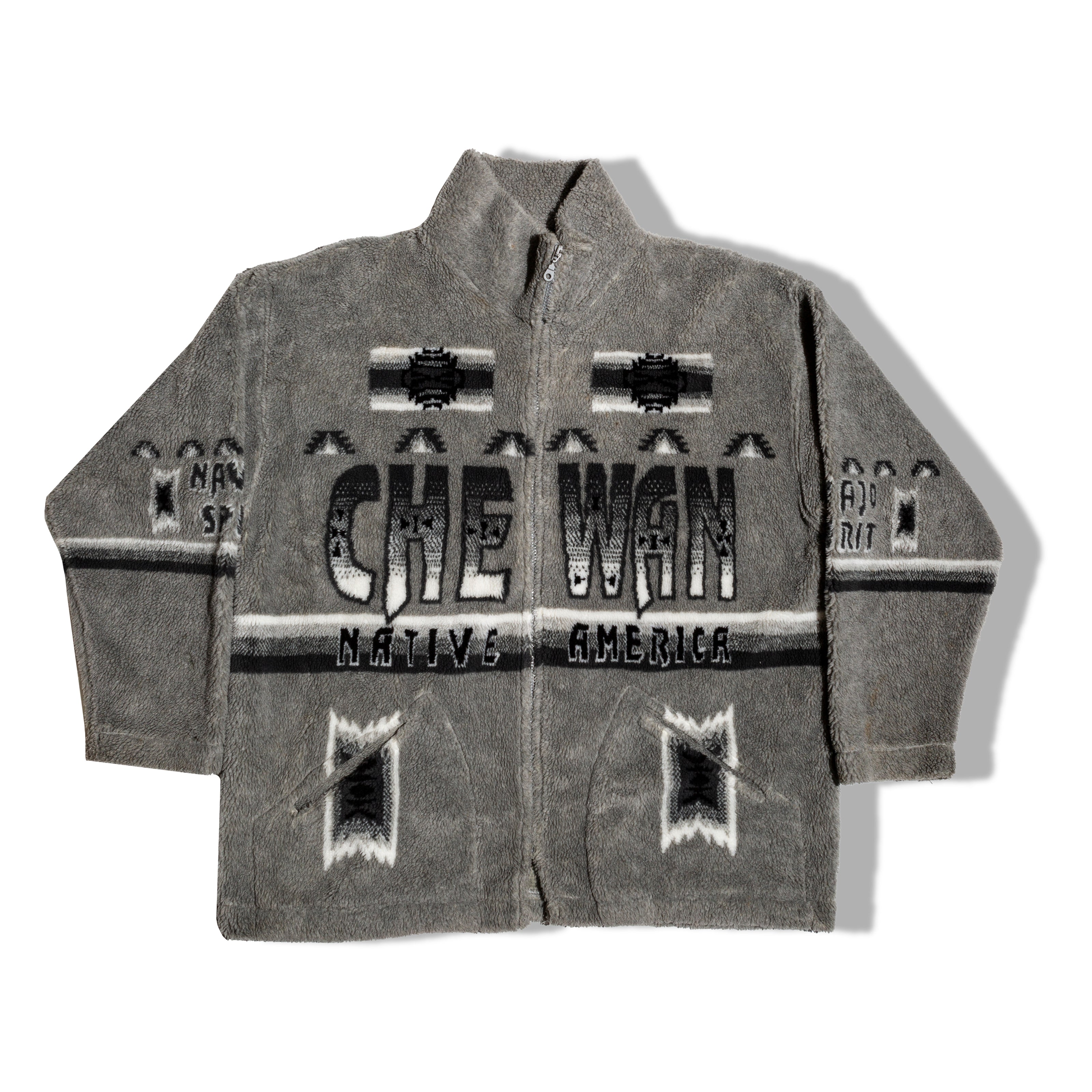 Vintage grey fleece with pockets