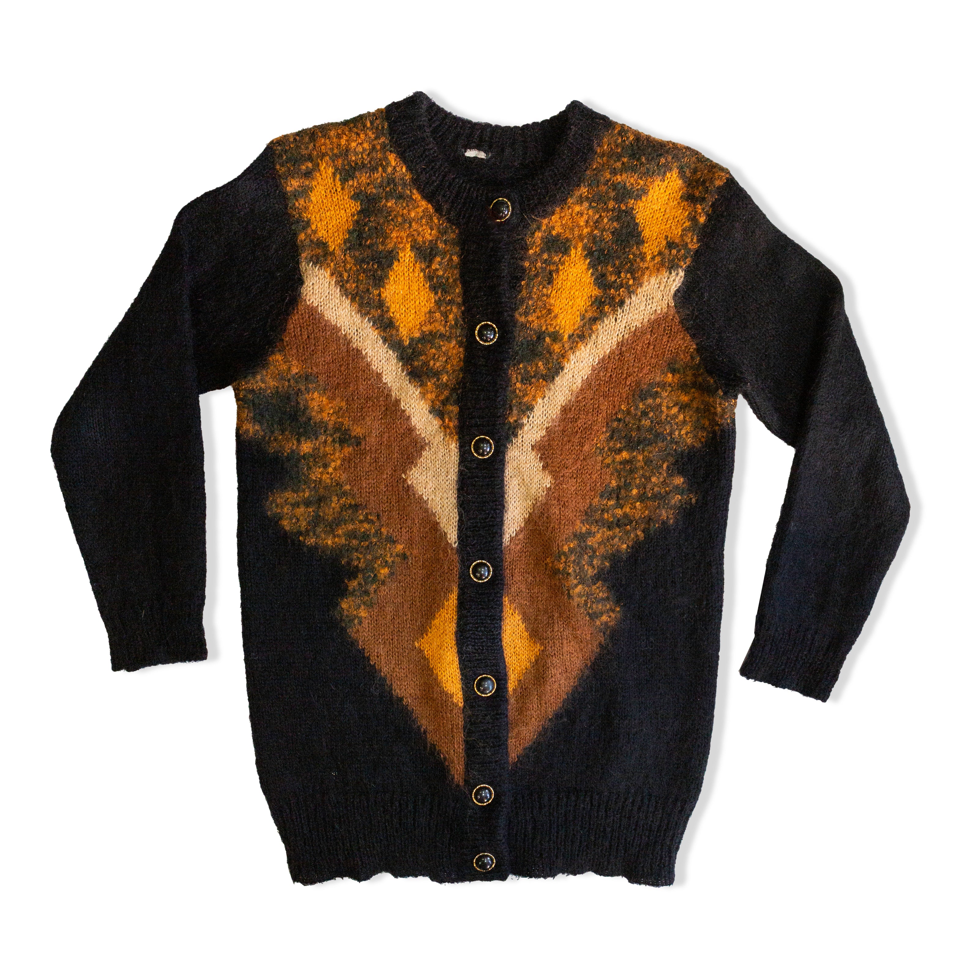 Vintage Mohair blend knit cardigan (M/L)