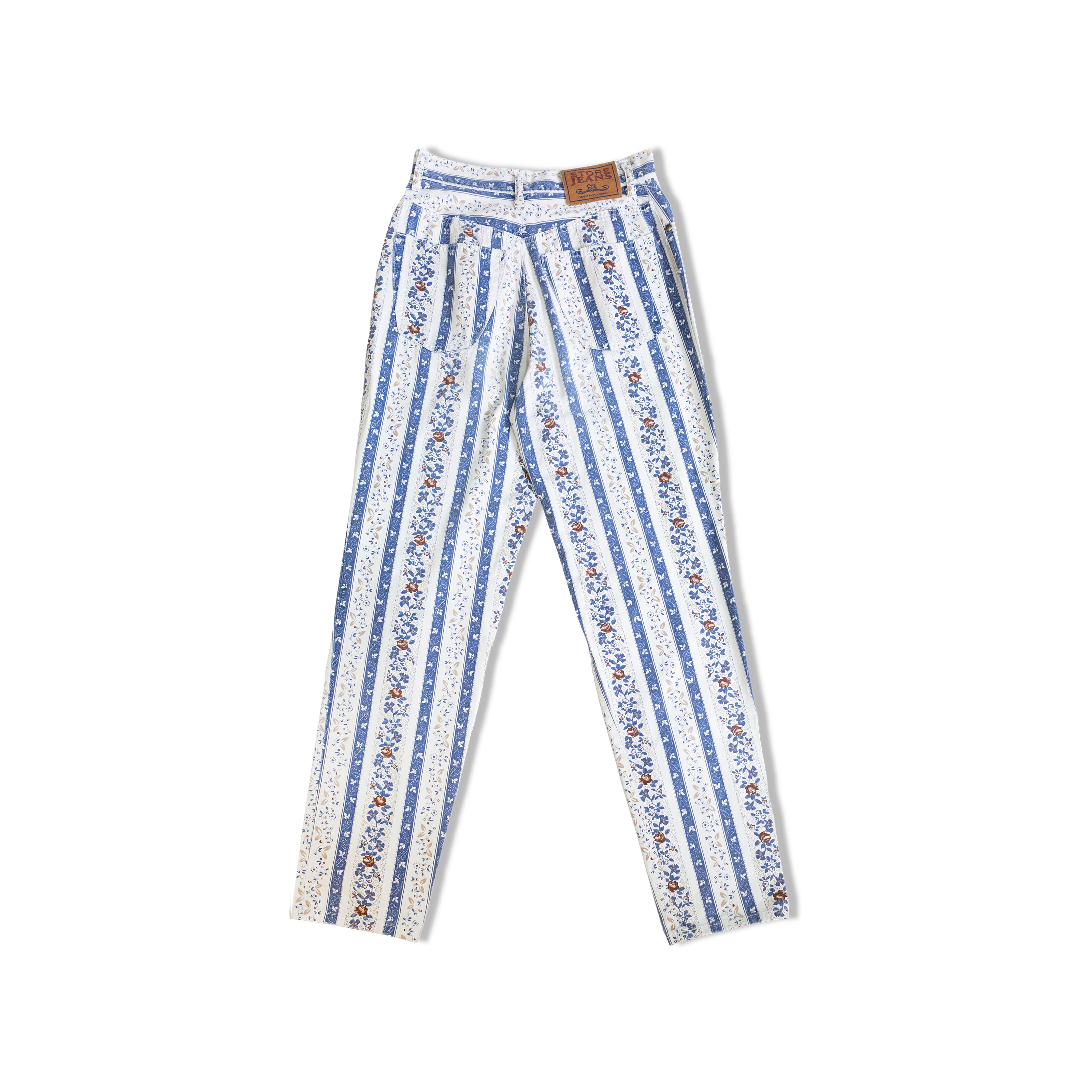 Vintage high waisted patterned pants