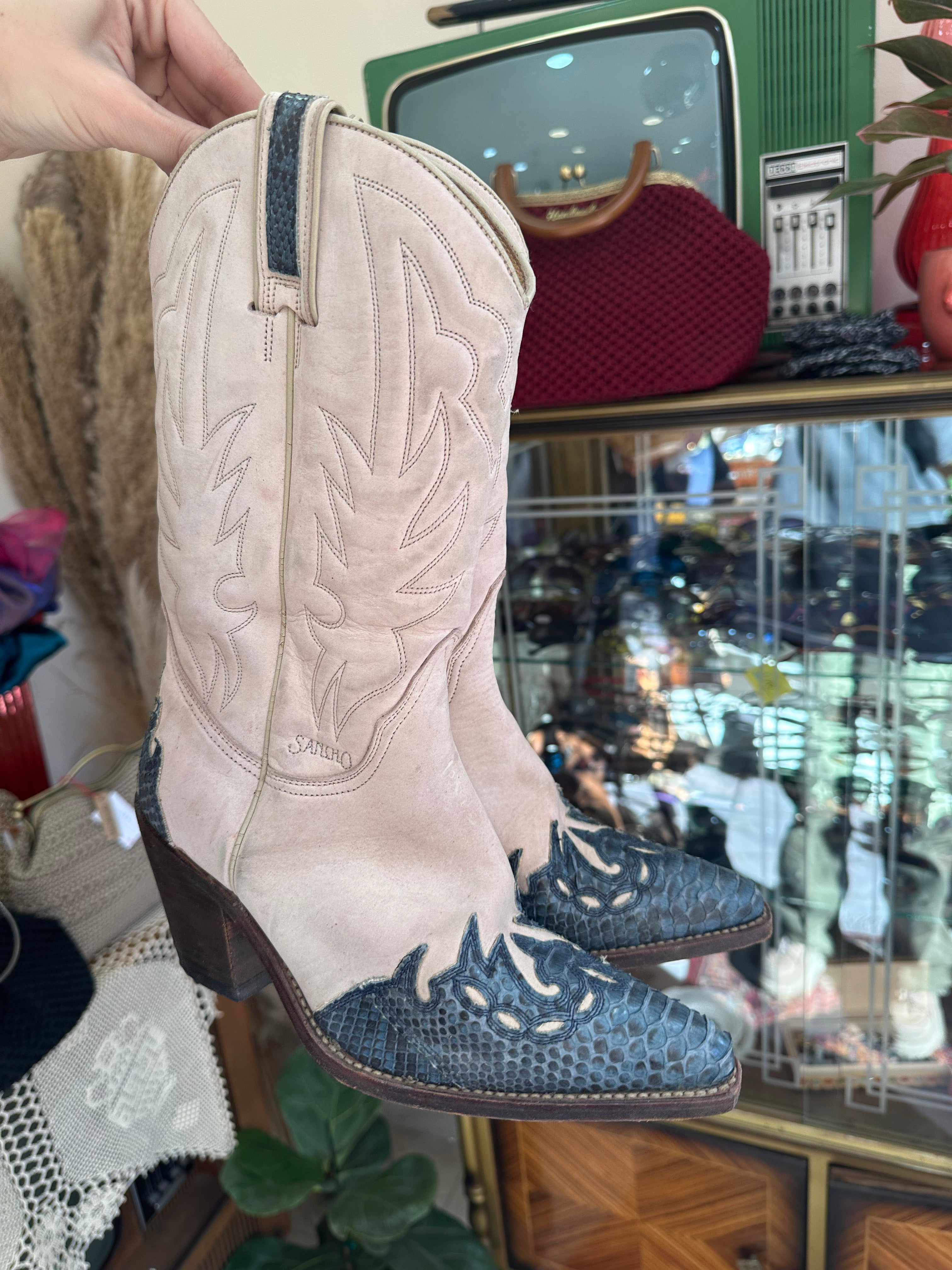 Stunning Sancho genuine leather cowboy boots