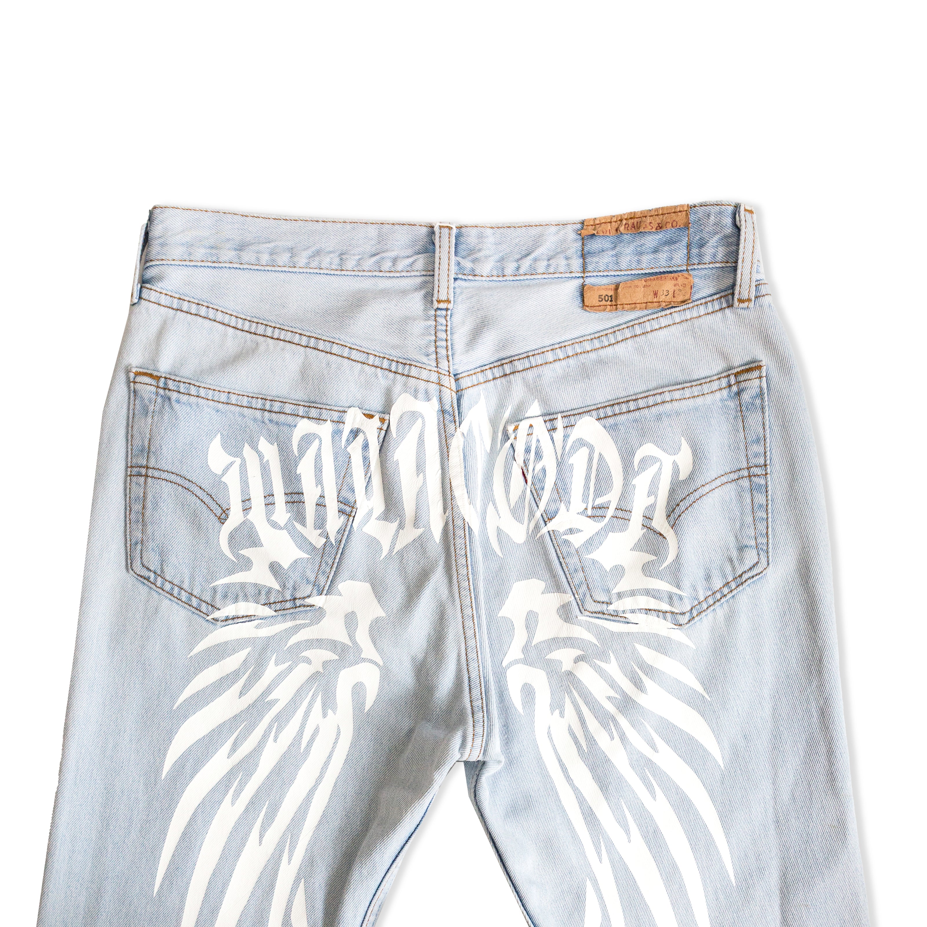 Levi's 501 jeans with graphic at the back (W33)