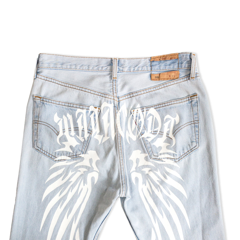 Levi's 501 jeans with graphic at the back (W33)