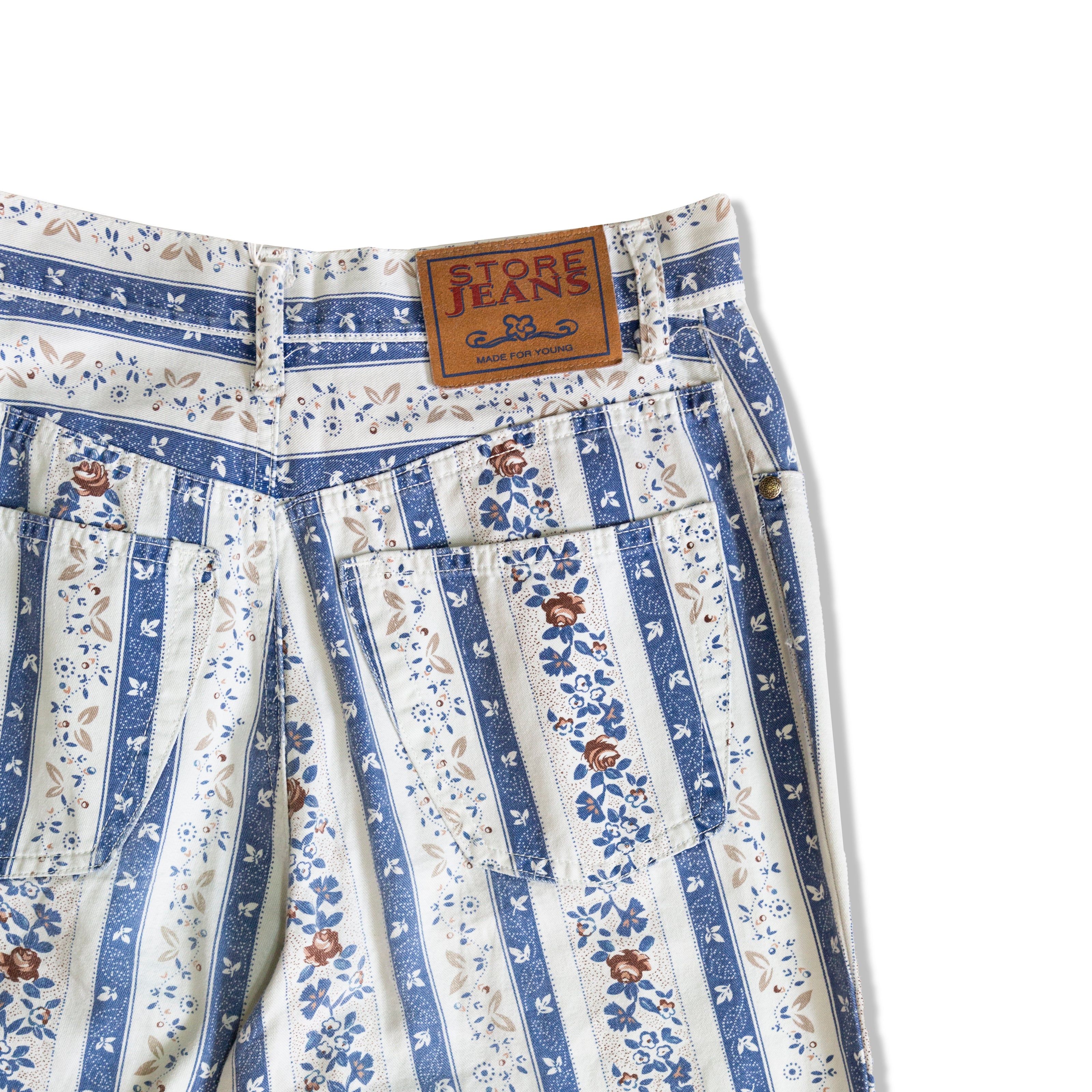 Vintage high waisted patterned pants
