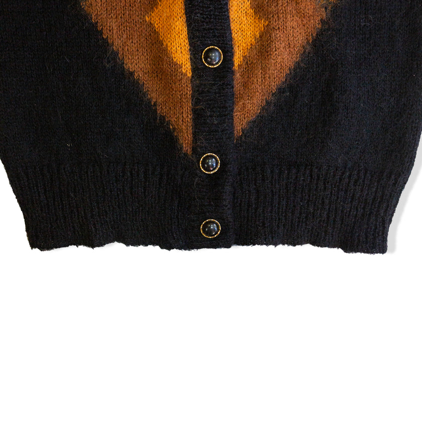 Vintage Mohair blend knit cardigan (M/L)