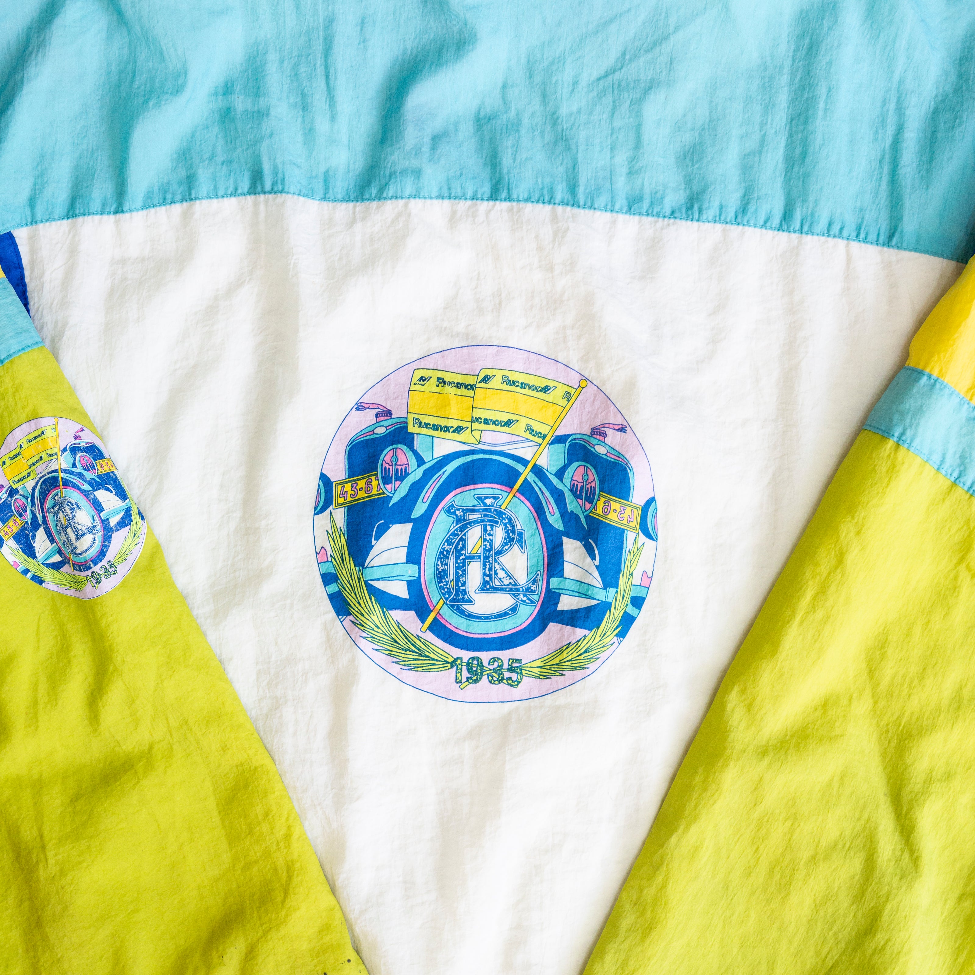 Super cute funky colorful windbreaker (XL)