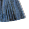 Vintage MOTIVI denim skirt with pleats and denim belt (S)