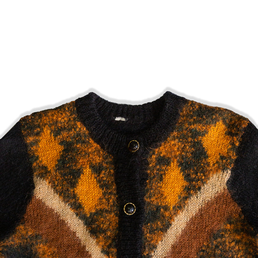 Vintage Mohair blend knit cardigan (M/L)