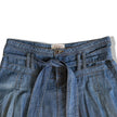 Vintage MOTIVI denim skirt with pleats and denim belt (S)