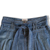 Vintage MOTIVI denim skirt with pleats and denim belt (S)