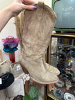 Suede cowboy style boots