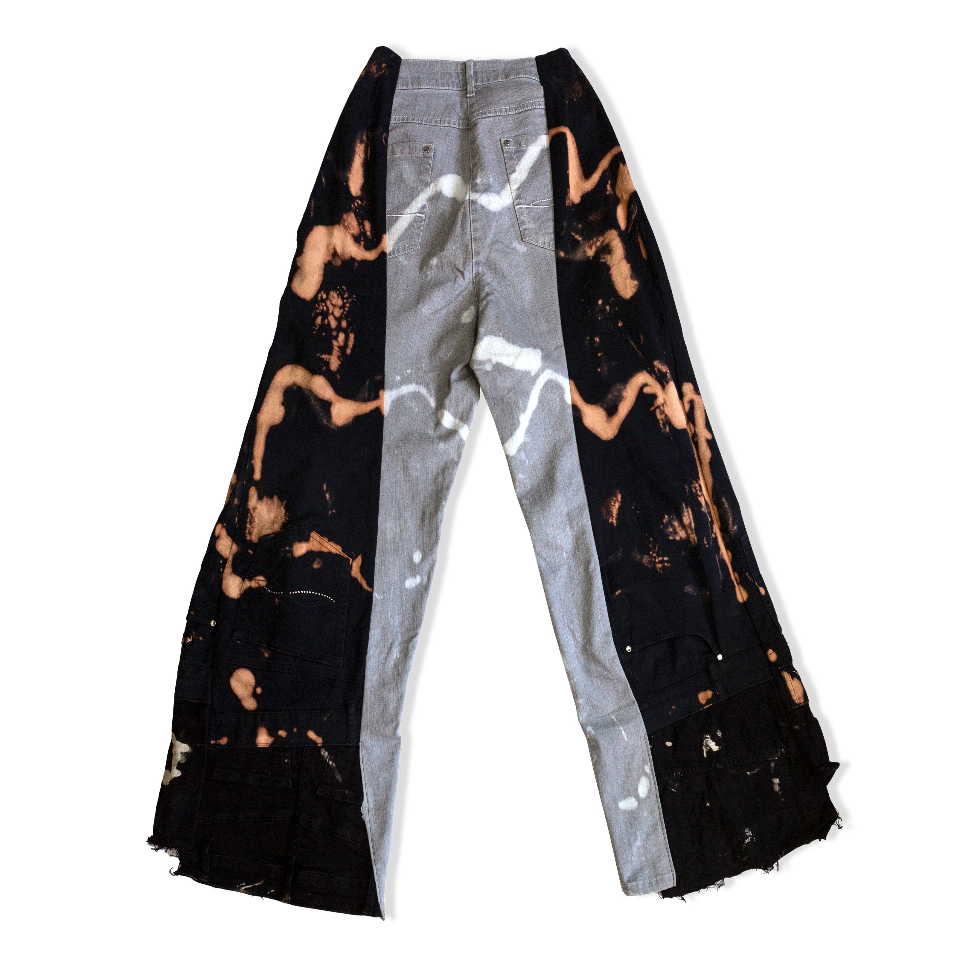 Thoughts reworked super hot baggy up-cycled jeans (EU34)