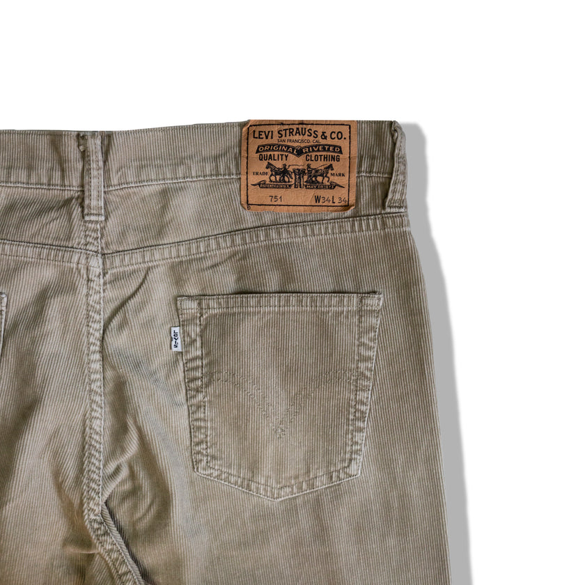 Levis 571 beige corduroy pants (W34)