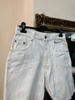 Vintage high waisted white denim shorts