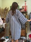 Vintage cotton patterned yukata robe