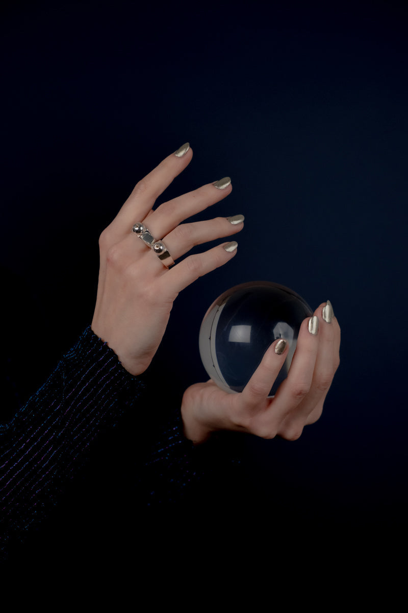 Noxpiria Golden nipple silver 925 ring