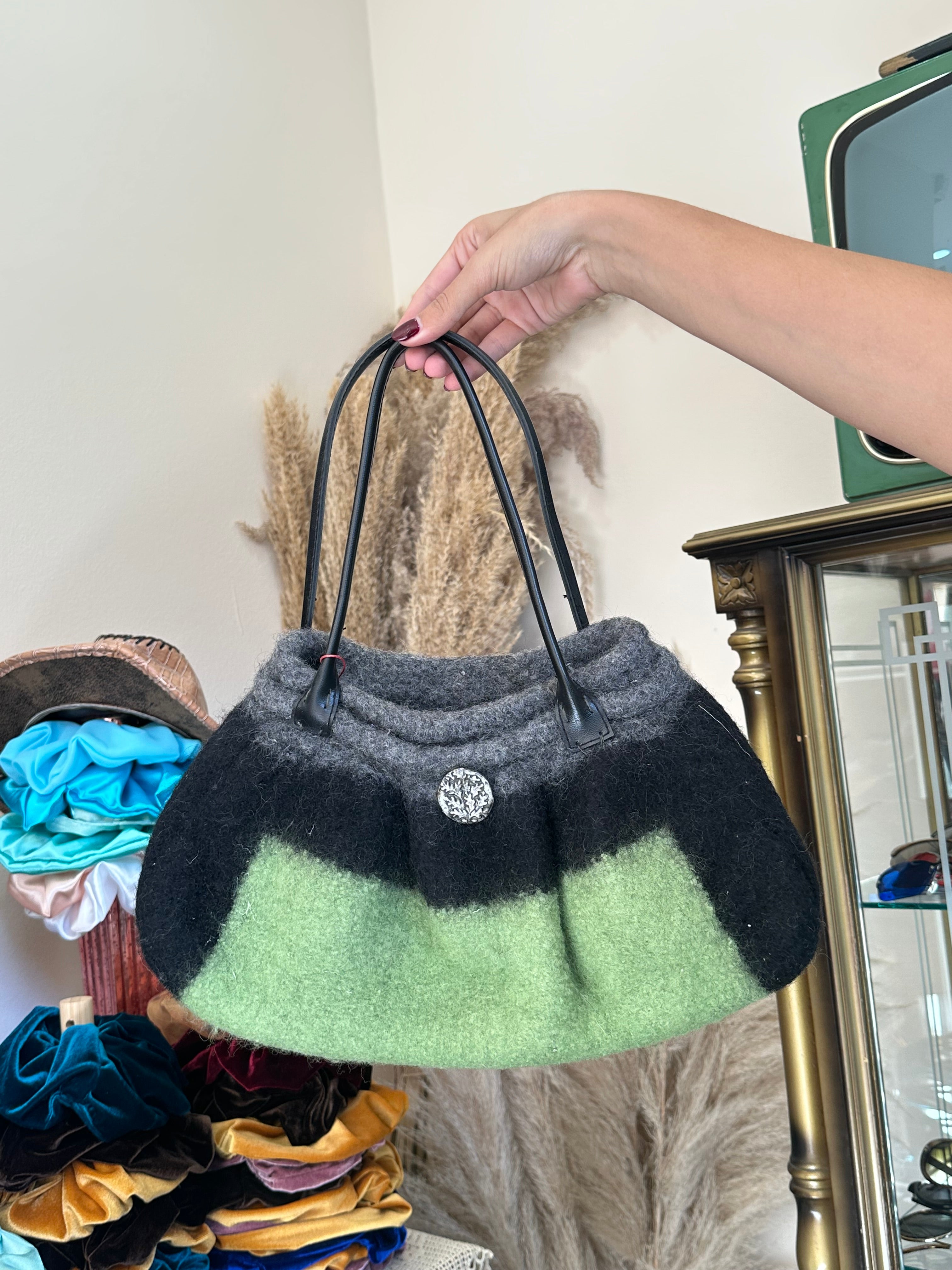 Super cute wool handbag