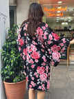 Vintage floral yukata robe