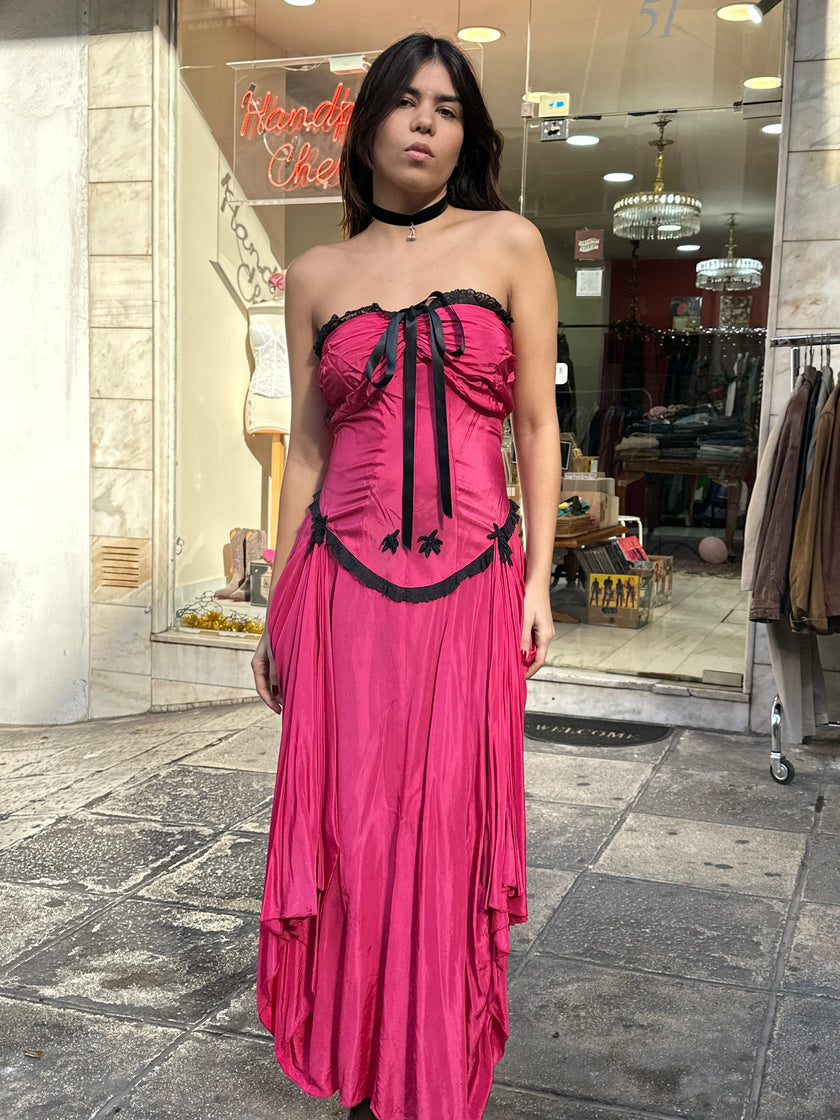 Stunning vintage strapless dress