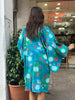 Vintage patterned yukata robe