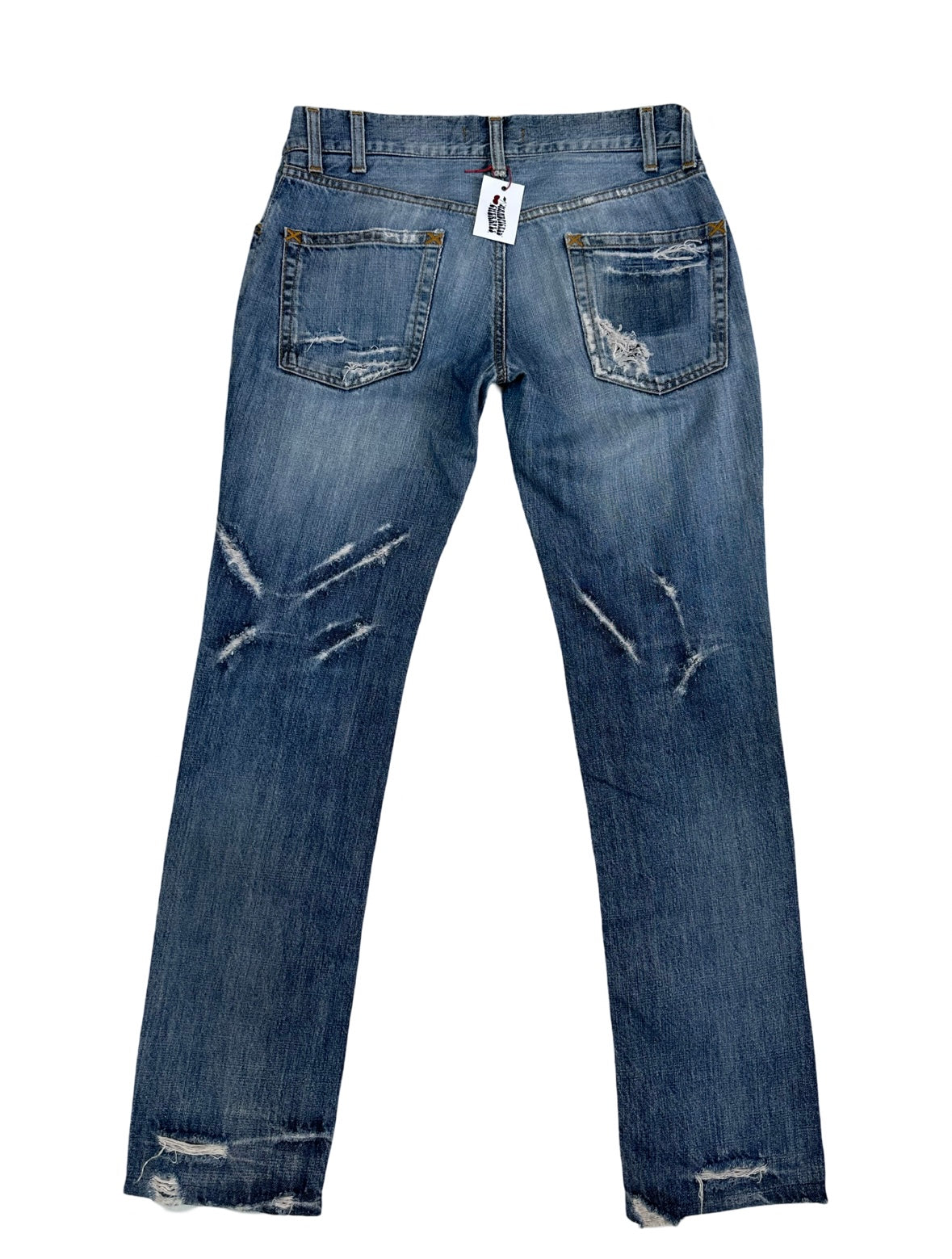 Dolce & Gabbana Y2K distressed jeans (XS)