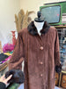 Stunning vintage oversized genuine leather coat