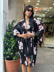 Vintage floral yukata robe