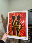 Keith Haring - Couple in black poster