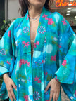 Vintage patterned yukata robe