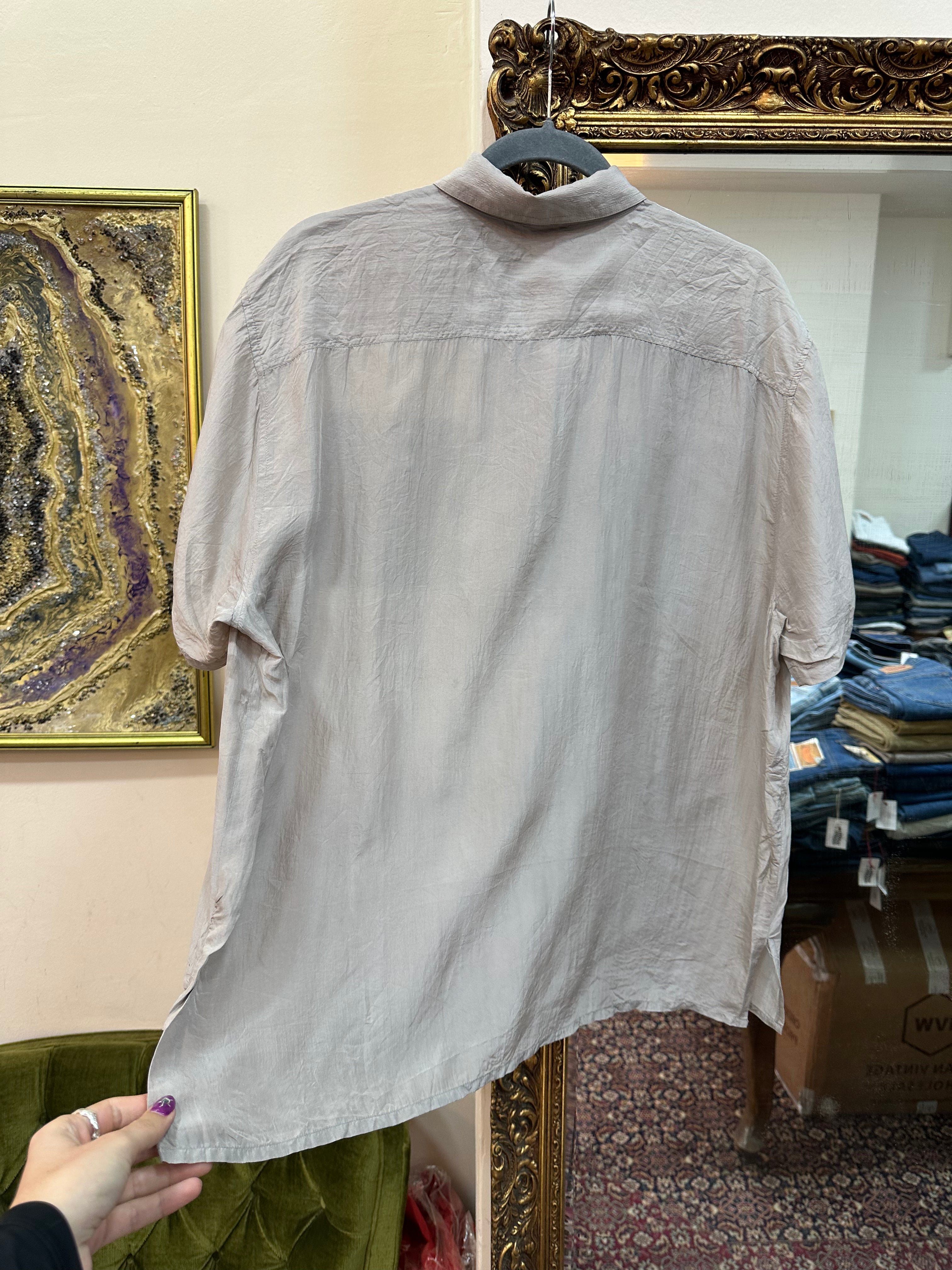 Vintage 100% silk shirt