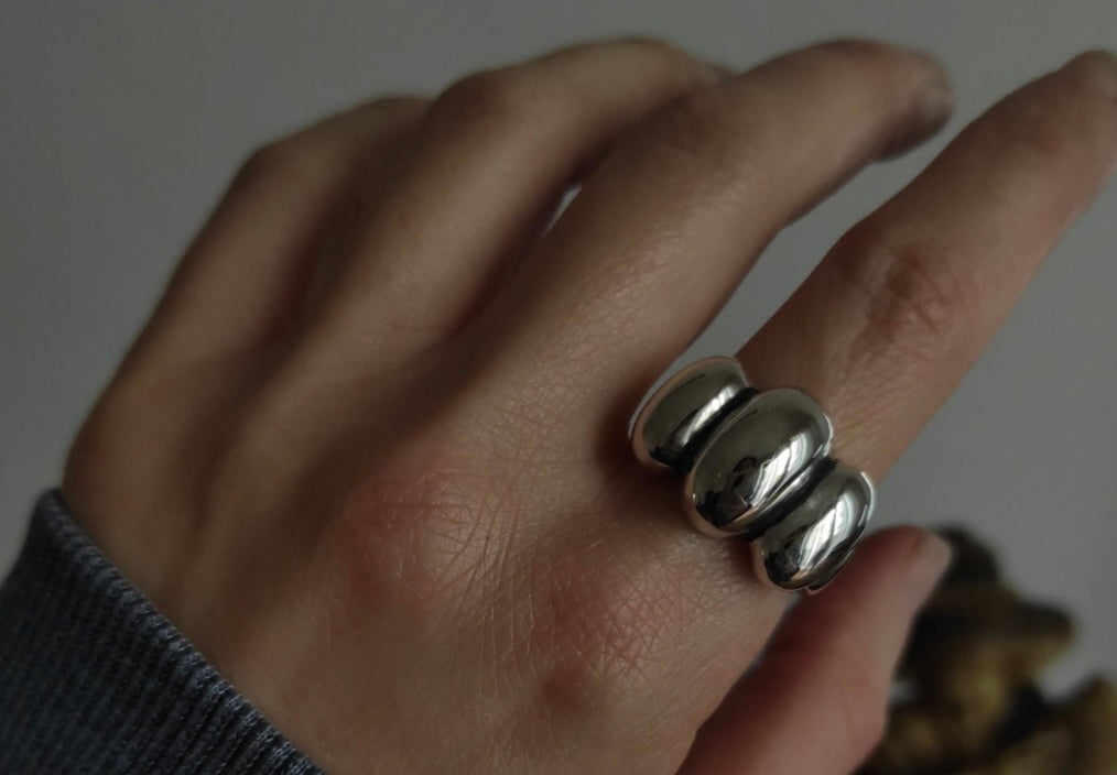 Kimilio silver 925 ring (open back - adjustable size)