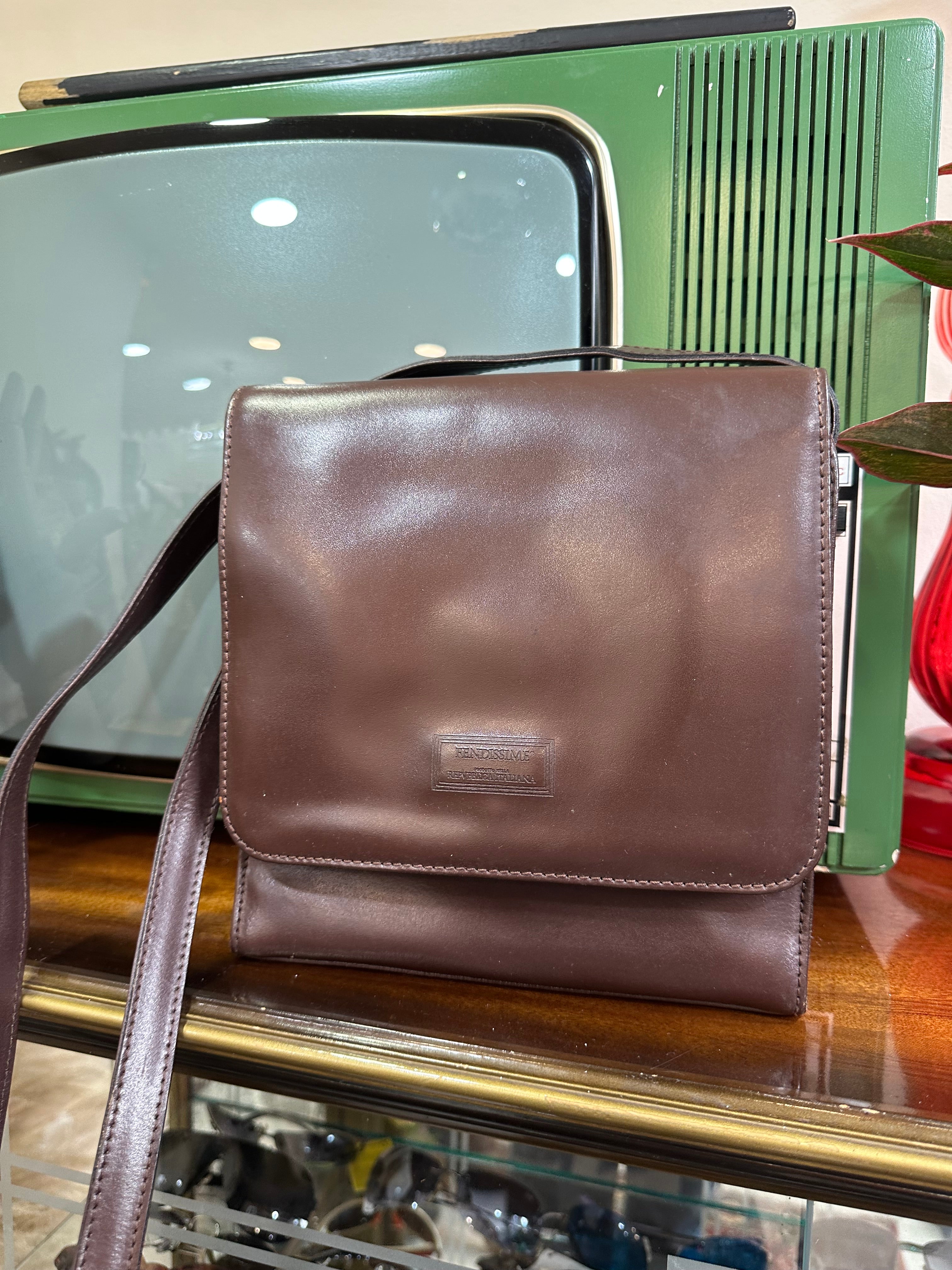 Fendissime brown leather bag