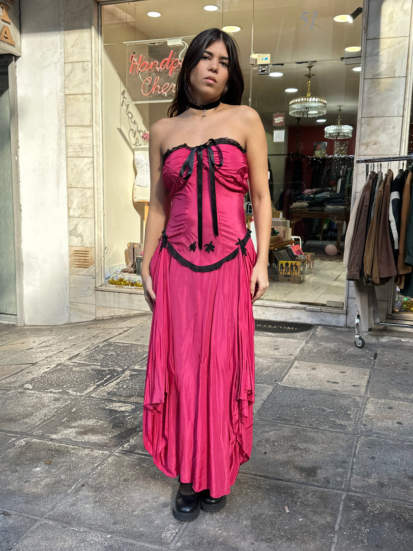 Stunning vintage strapless dress