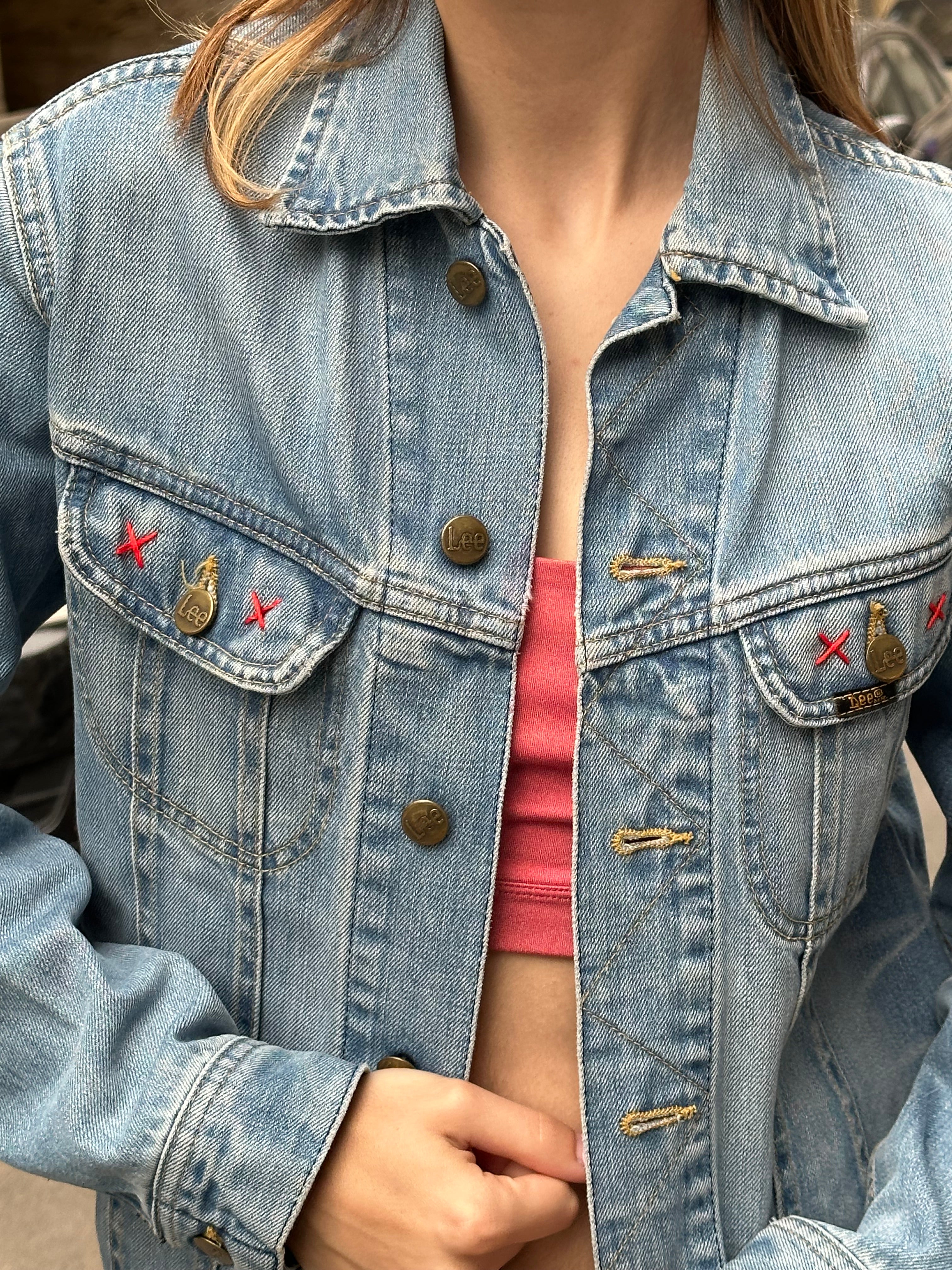 Hand painted Lee denim jacket