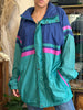 Vintage oversized funky patterned windbreaker