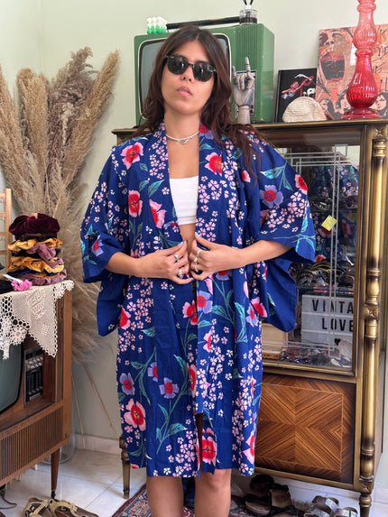 Stunning cotton yukata robe