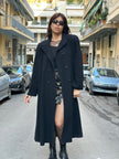 Vintage black wool coat