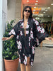 Vintage floral yukata robe