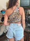 Handmade leopard print top