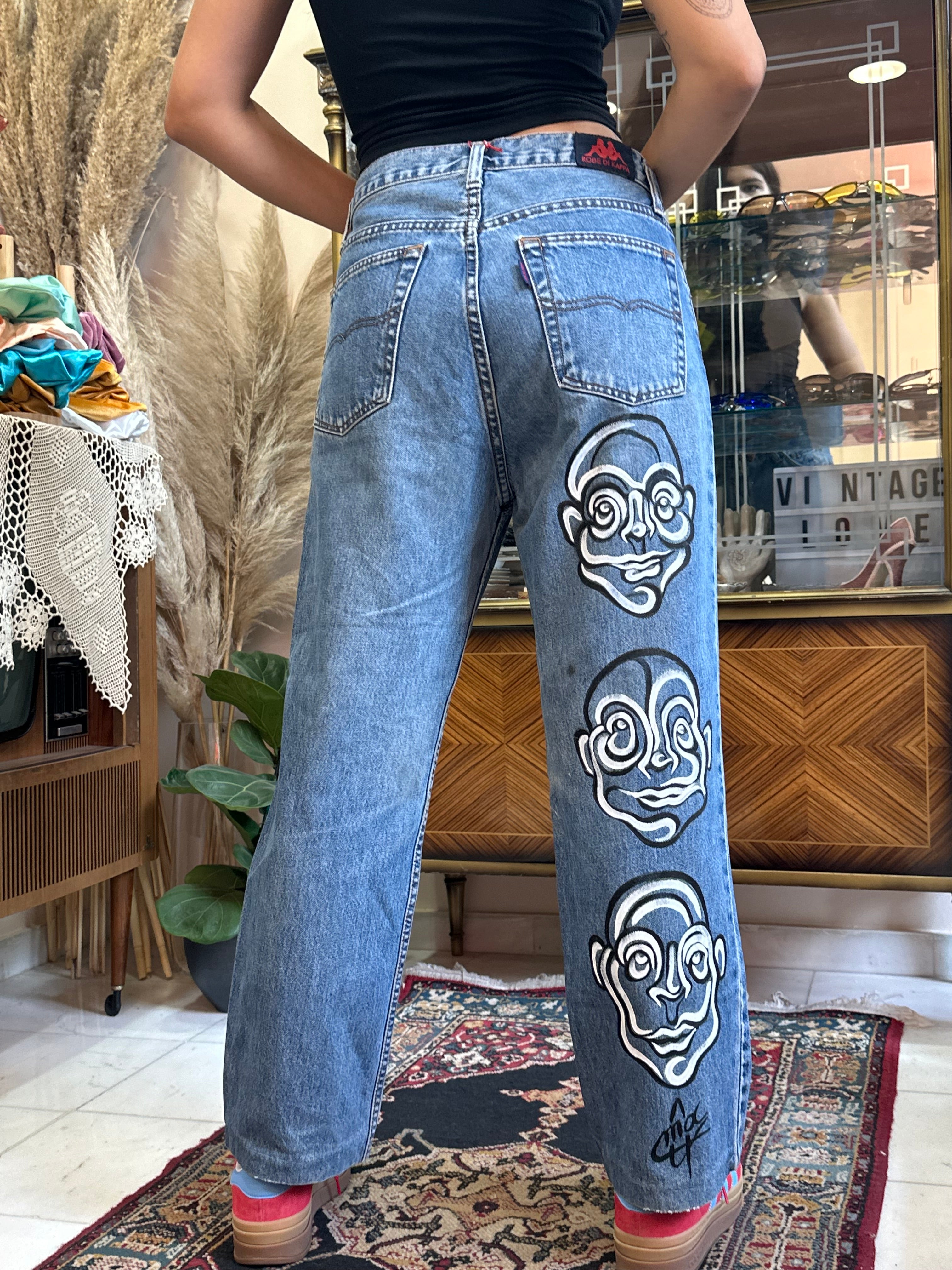 KAPPA hand painted jeans