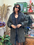 Stunning vintage genuine shearling leather coat