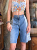 Stunning up-cycled patchwork jorts