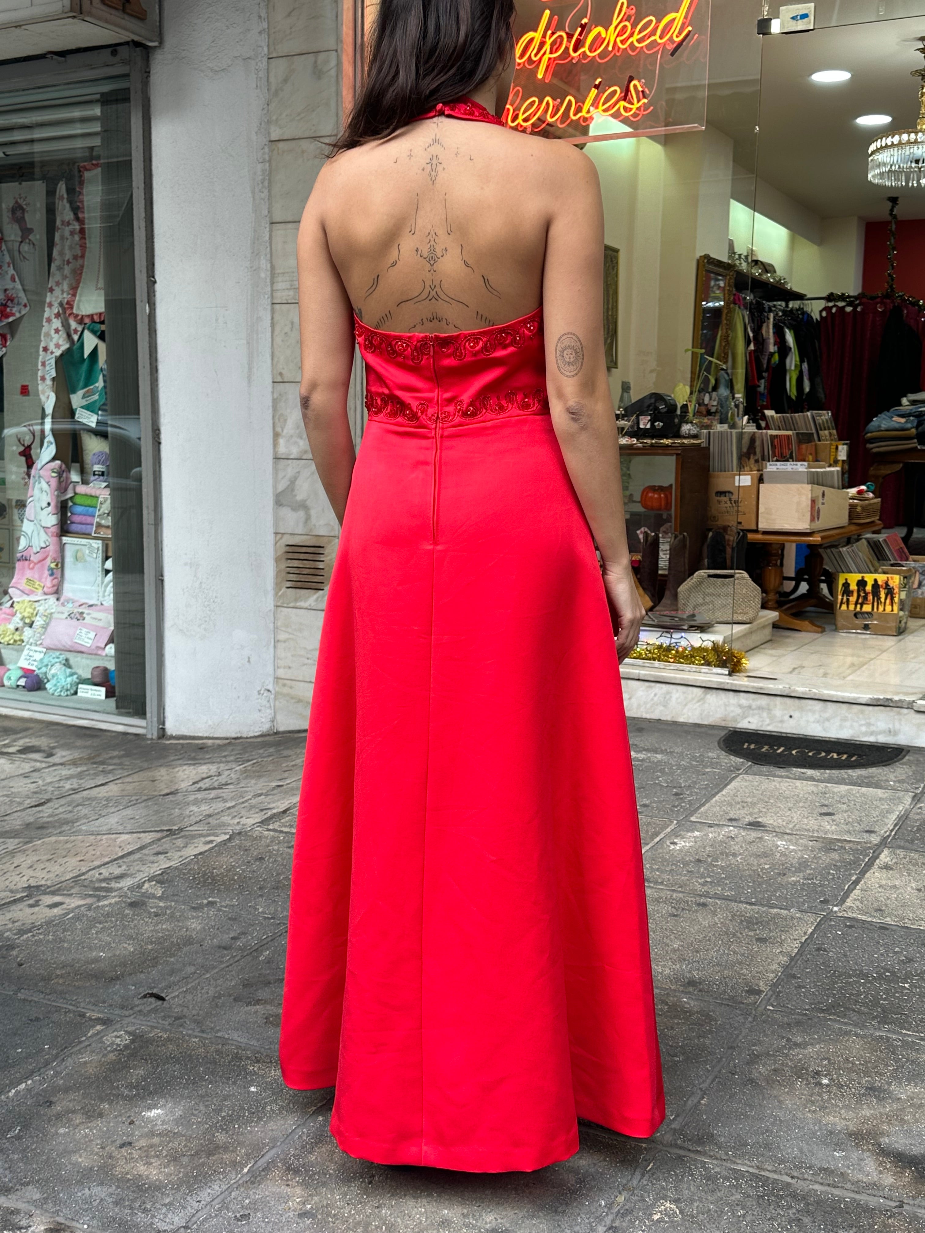 Vintage backless dress