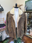 Vintage genuine leather Shearling jacket