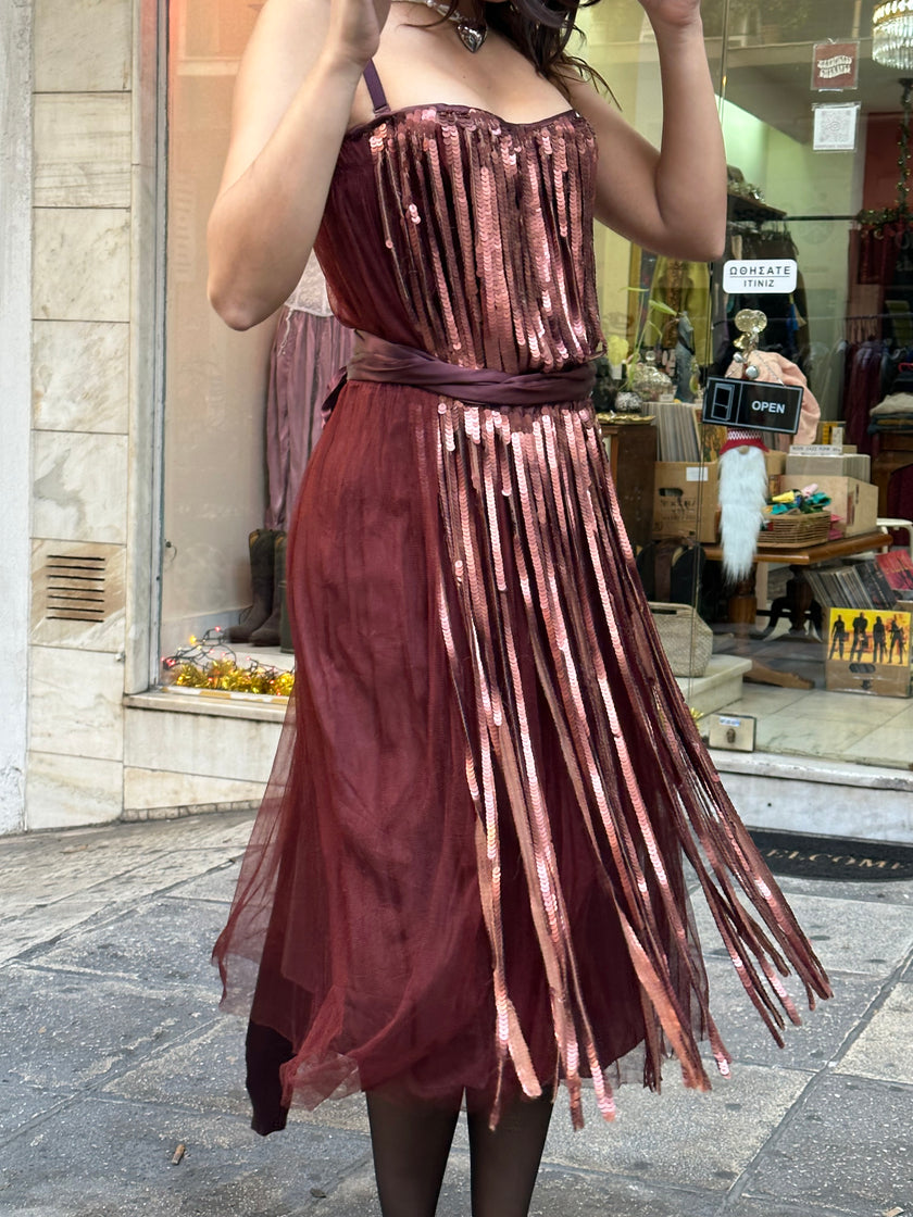 Stunning silk sequin dress