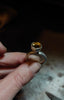 Kimilio Eos silver 925 ring with citrine store (open back)