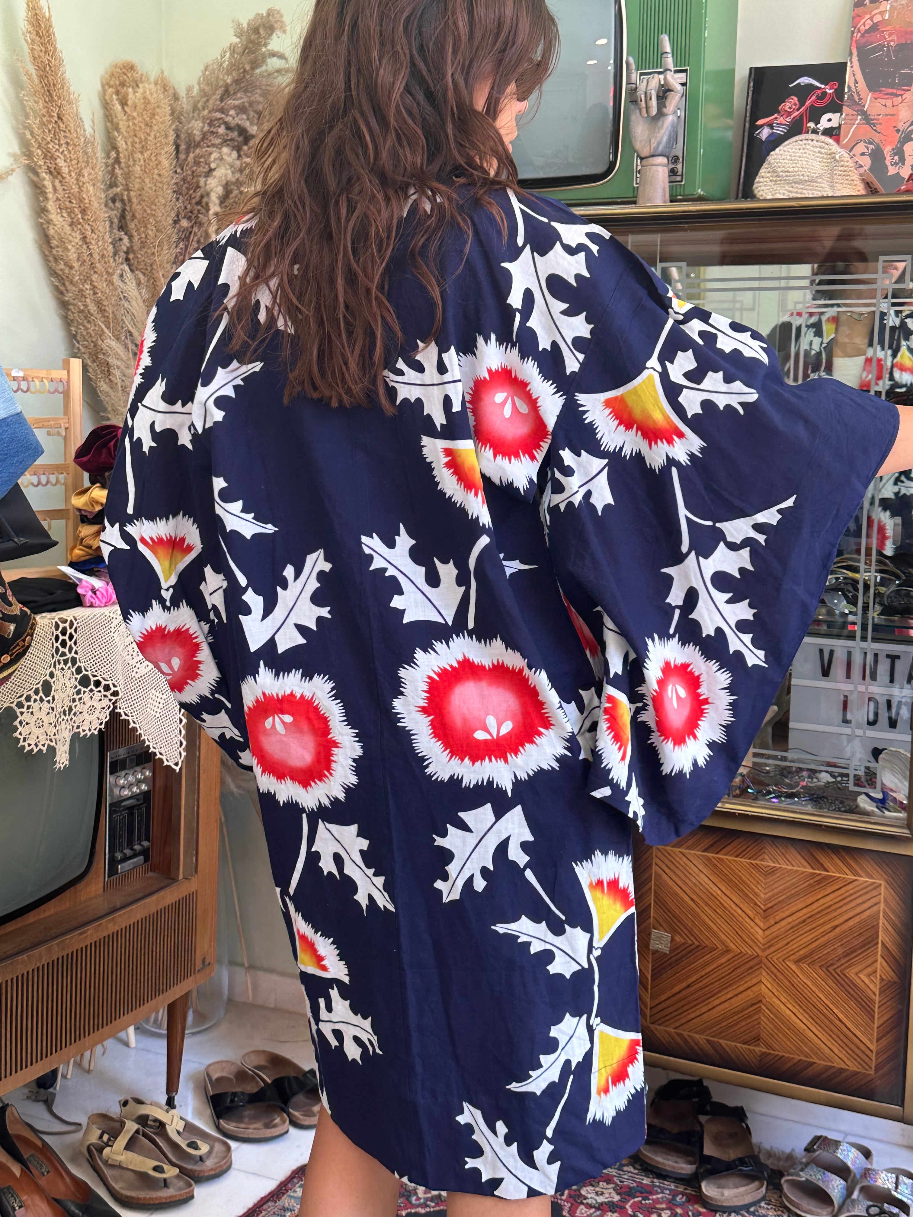 Stunning colourful yukata robe